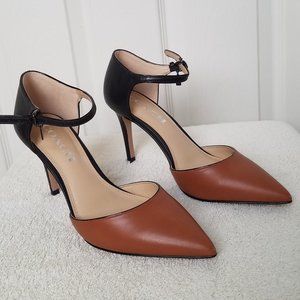 Coach Ankle Strap Heels Color Block NEW NEVER WORN